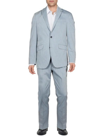 Kenneth Cole Reaction Mens Slim Fit Suit Separate Two-button Suit In Blue
