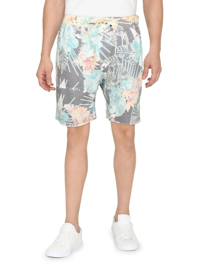 Sol Angeles Mens Printed Knit Casual Shorts In Grey