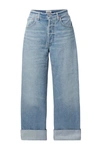 Citizen Of Humanity Ayla Baggy Cuffed Crop Jeans In Gemini In Blue