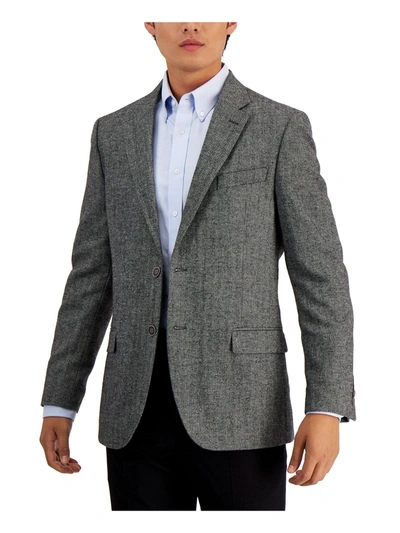 Nautica Branford Mens Herringbone Modern Fit Two-button Blazer In Multi