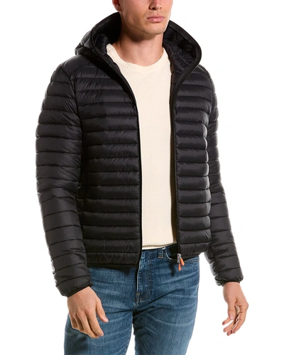 Save The Duck Donald Basic Puffer Jacket In Black