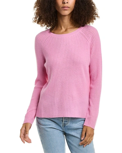 Alashan Cozy Rib Cashmere Pullover In Pink