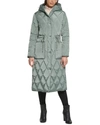 Kenneth Cole Stadium Length Coat In Sage