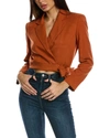 Ba&sh Cropped Jacket In Orange