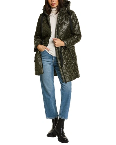 Sam Edelman Quilted Anorak In Green