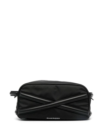 Alexander Mcqueen Beauty Case "harness" In Black