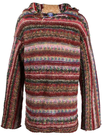 Vitelli Knitted Hoodie In Multicolor