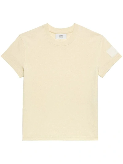 Ami Alexandre Mattiussi Logo T-shirt White In Cream