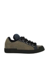 Dolce & Gabbana Denim Patchwork Portofino Sneakers In Blue