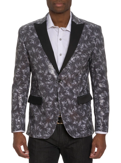 Robert Graham Calo Sequin Blazer In Black