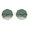 Chloé Eyewear Honore Sunglasses In Gold