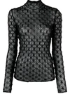 Isabel Marant Toxani Top In Silver/dore
