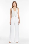 Amanda Uprichard Isadore Jumpsuit In Ivory