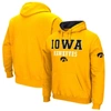 Colosseum Gold Iowa Hawkeyes Sunrise Pullover Hoodie In Gold