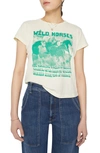 Mother The Boxy Goodie Goodie Crewneck Tee In Wild Horses