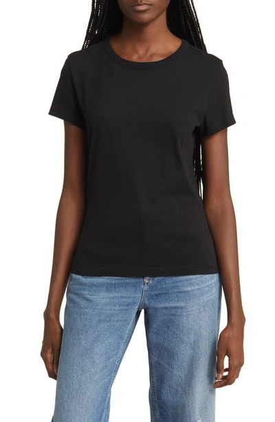 Closed Logo-embroidered Cotton T-shirt In Black