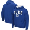 Colosseum Men's Duke Devils Arch & Logo 3.0 Pullover Hoodie In Royal