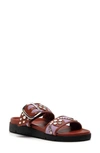 Free People Revelry Studded Slide Sandal In Brick/ Lavender