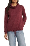 LOVEAPPELLA COWL NECK KNIT TOP