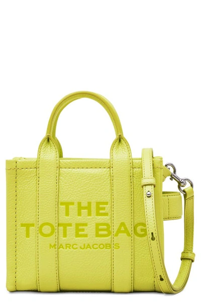 Marc Jacobs The Leather Mini Tote Bag In Green
