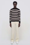 Jonathan Simkhai Carlton Sweater In Driftwood,black Stripe