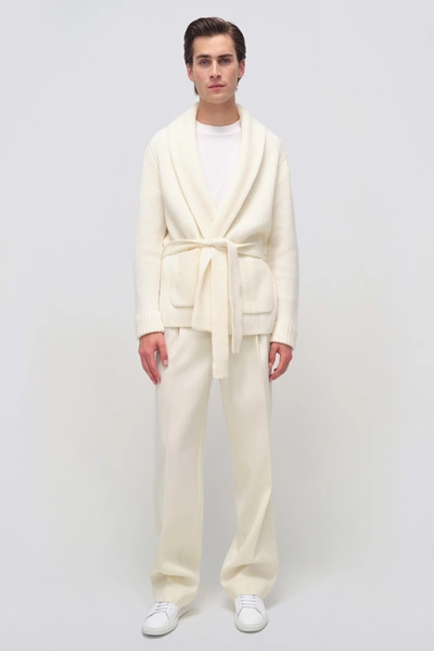 Jonathan Simkhai Nicolai Cardigan In Ivory