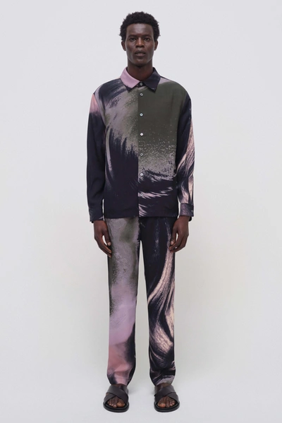 Jonathan Simkhai Allister Pants In Black Wave Print