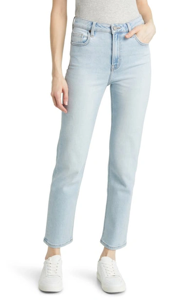 Hidden Jeans Clean Classic Straight Leg Jeans In Med Wash