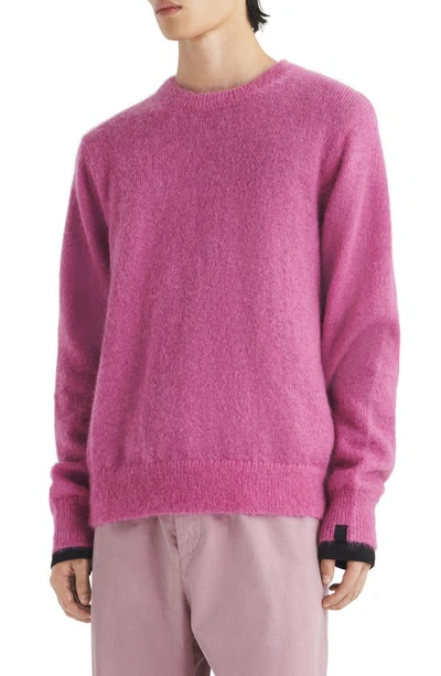 Rag & Bone Men's Dillon Mohair Crewneck Sweater In Pink