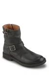 Frye Men's Dean Leather Moto Boots In Black