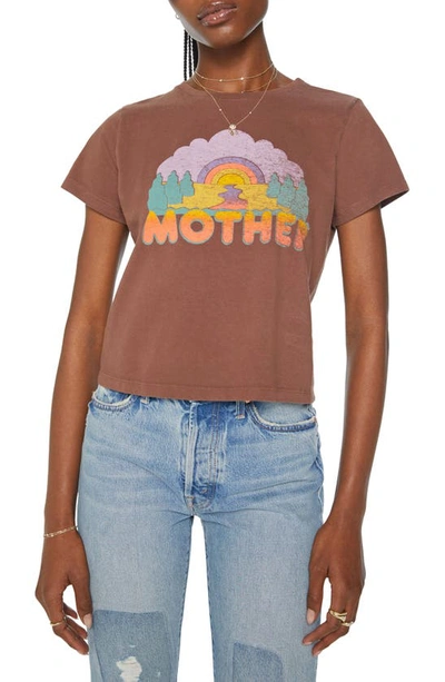 Mother The Boxy Goodie Goodie T-shirt In Red