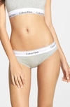 Calvin Klein Modern Cotton Blend Hipster Briefs In Grey Heather