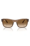 Ray Ban 56mm Gradient Square Sunglasses In Brown Gradient
