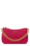 Kate Spade New York Small Jolie Pebble Leather Crossbody Bag In Pink