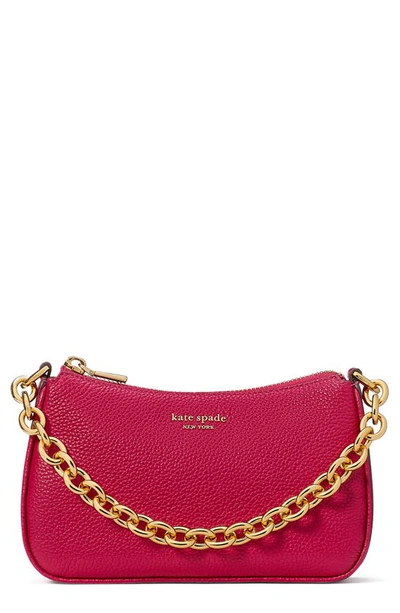 Kate Spade New York Small Jolie Pebble Leather Crossbody Bag In Pink