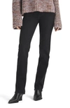 Rag & Bone Alex Worn Black High-rise Straight Jean In Worn Black