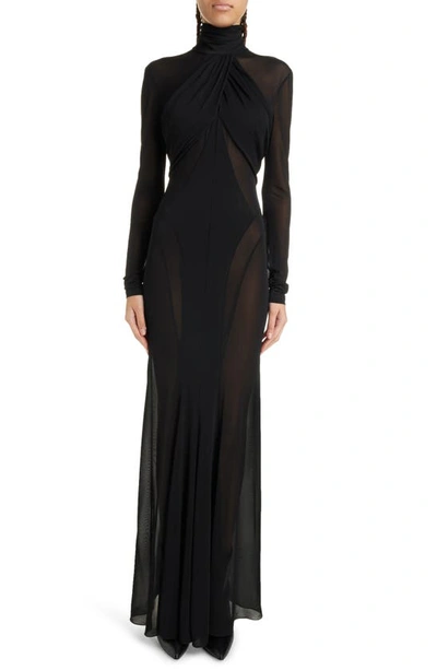 Isabel Marant Rimma Halterneck Jersey Maxi Dress In Bk Black