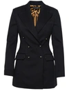 Dolce & Gabbana Double-breasted Fitted Suit Jacket In Black