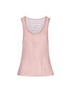 Ludovic De Saint Sernin Rhinestone-embellished Sheer Tank Top In Pink