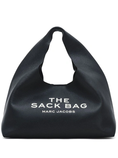 Marc Jacobs The Xl Sack Leather Shoulder Bag In Black