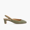 Alohas Lindy Leather Pumps In Green