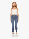 MOTHER THE LOOKER ANKLE FRAY GIRL CRUSH JEANS