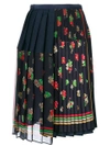SACAI pleated floral wrap skirt,170336012214559