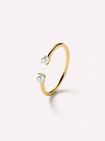 Ana Luisa Pearl Ring In Gold
