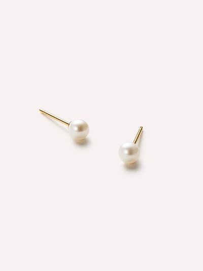 Ana Luisa Pearl Stud Earrings In Gold