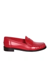 Ferragamo Irina Logo-debossed Leather Loafers In Red