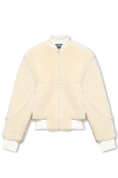 Jacquemus Le Blouson Pilou Jacket In Off White
