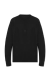 GIVENCHY GIVENCHY BLACK WOOL SWEATER WITH LOGO
