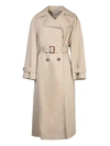 Alexander Mcqueen Neutral Logo-embroidered Cotton Trench Coat In Beige