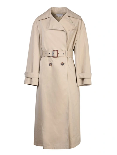 Alexander Mcqueen Beige Cotton Trench Coat